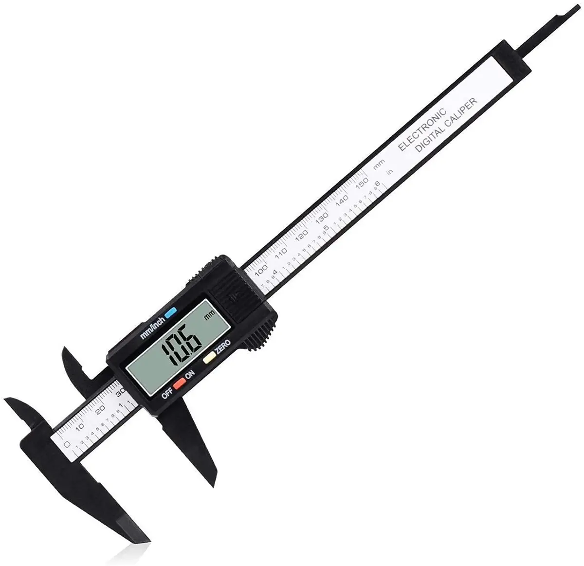 Digital Caliper, Adoric 0-6" Calipers Measuring Tool - Electronic Micrometer Caliper With Large Lcd Screen, Auto-Off Feature, Inch And Millimeter Conversion 1