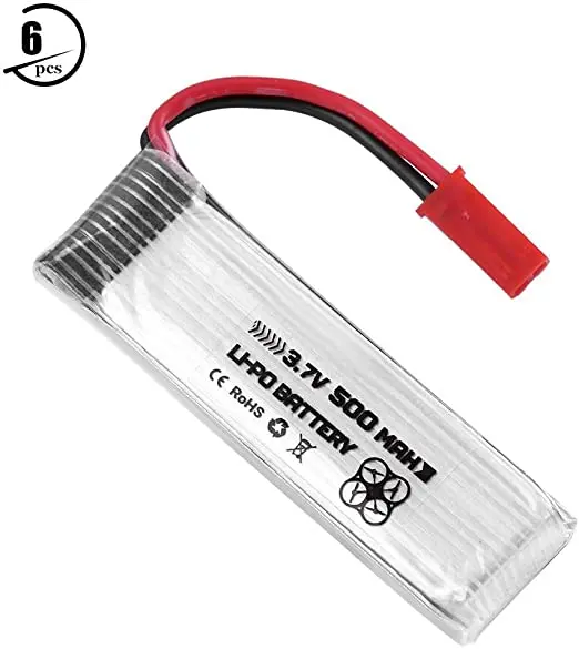 3.7V 500Mah Rechargeable Li-Po Batteries For Drones Udi (1) 1