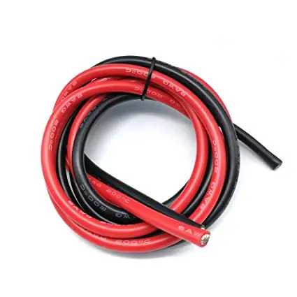 Silicone Wire: 8Awg - 3Ft Each - Red & Black 1