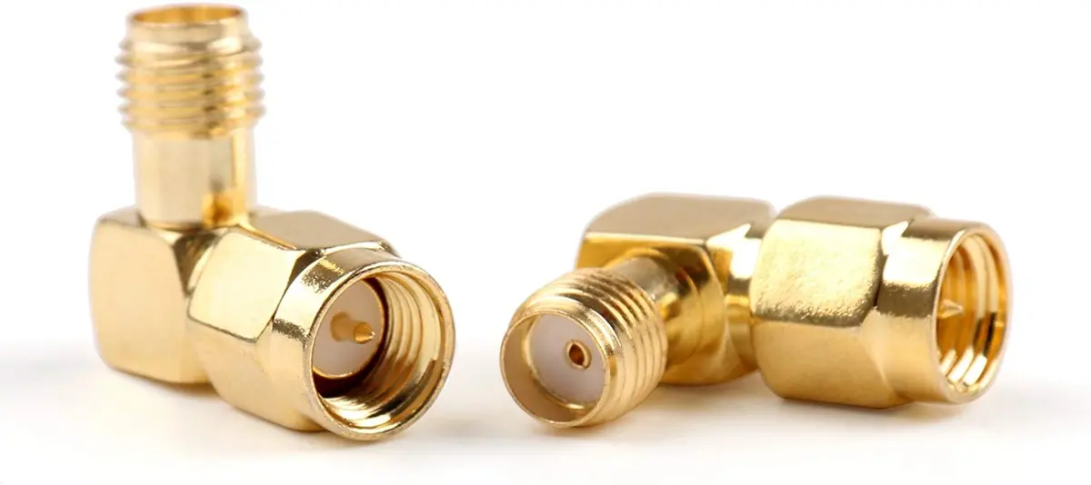 Sma Female Jack To Sma Male Plug Right Angle 90 Degree Rf Connector (1) 1