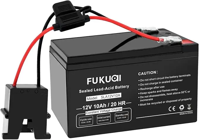 Fukuai 12V 10Ah Rechargeable Battery For Power Wheels Ride-On Vehicles 1