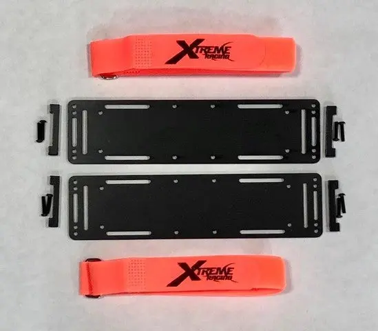 Traxxas X-Maxx V2 Aluminum Battery Trays (10671Albk) 1