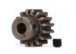Traxxas: Gear, 16-T Pinion (1.0 Metric Pitch) (Fits 5Mm Shaft)/ Set Screw (For Use Only With Steel Spur Gears) (6489X) 1