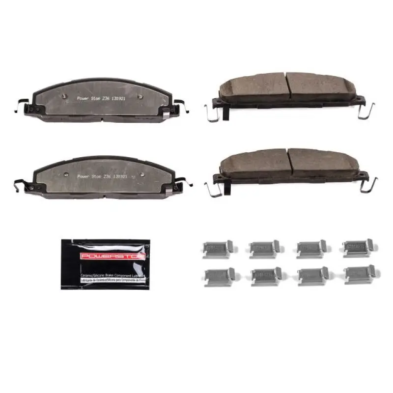 Power Stop Z36 Rear Brake Pad Kit With Hardware For 2009–2010 Dodge Ram 2500 – Truck & Tow Application 1