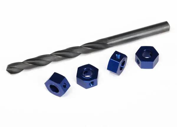 Traxxas Wheel Adaptors, 12Mm Hex, 6061-T6 Aluminum (Blue-Anodized) (6869) 1