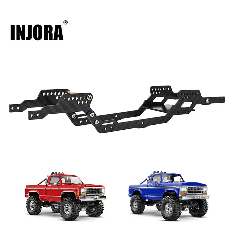 Injora Lcg Carbon Fiber Chassis Kit For 1/18 Trx4m High Trail K10 F150 (4M-76) 1