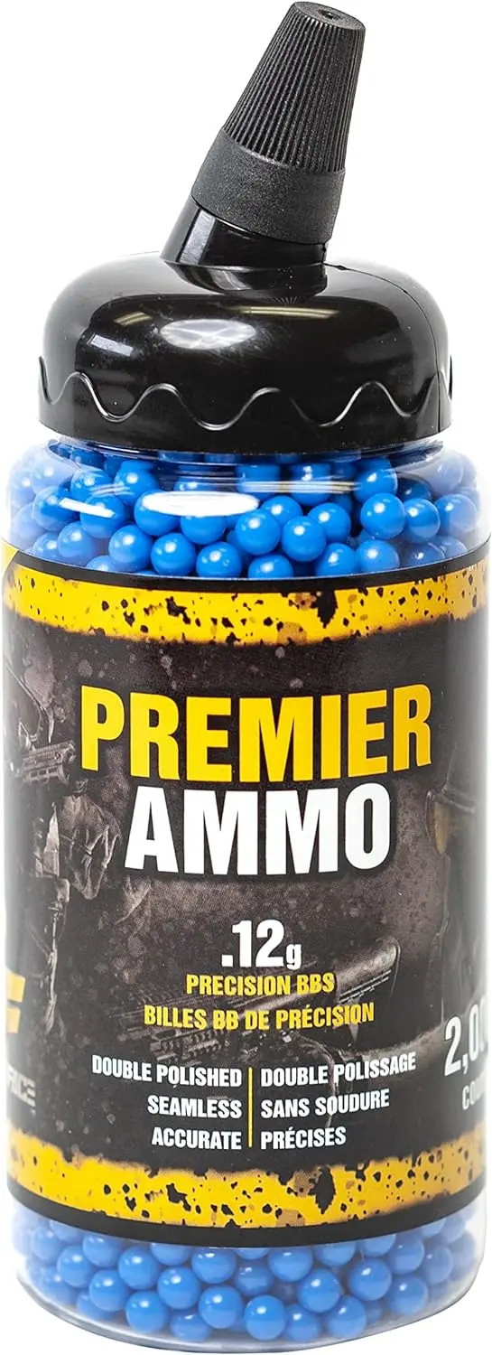 Airsoft Bbs 0.12G 6Mm 2000 Rounds With An Resealable Plastic Bottle& An Easy-Pour Spout,Yellow Airsoft Pellets 1