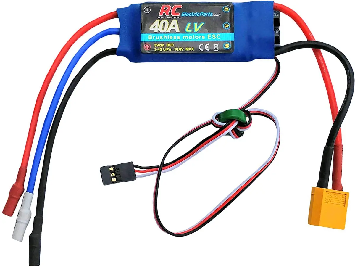 Rc Electric 40A Rc Brushless Motor Electric Speed Controller Esc 3A Ubec With Xt60 & 3.5Mm Bullet Plugs 1