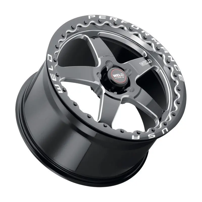 Weld Ventura Beadlock Wheel – 18X10 Inches, 5X114.3 Bolt Pattern, +50Mm Offset, Gloss Black Finish 1