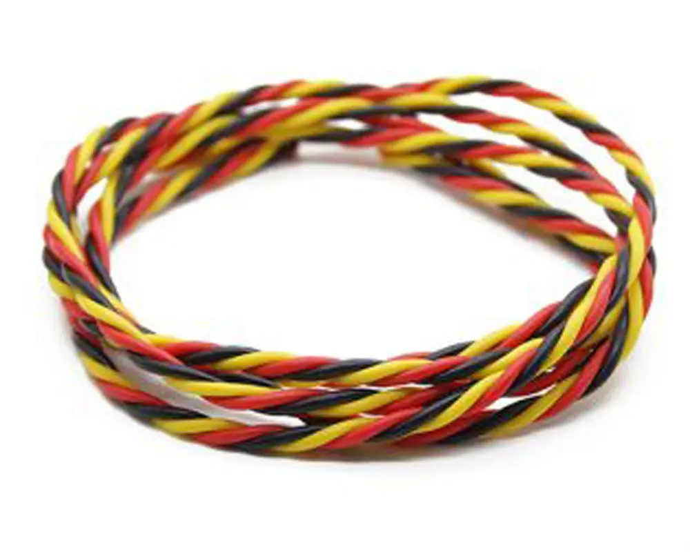 Servo Wire, Twisted - 22Awg (Brwn/Red/Orng) 1
