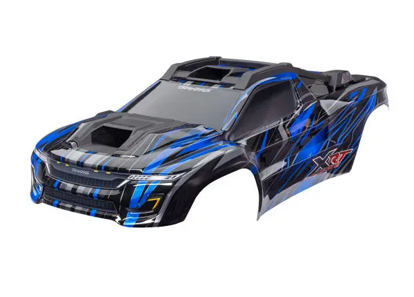 Traxxas: Body, Xrt® Ultimate, Blue (Painted, Decals Applied) (Assembled With Front & Rear Body Supports For Clipless Mounting, Roof & Hood Skid Pads). (7869-Blue) 1