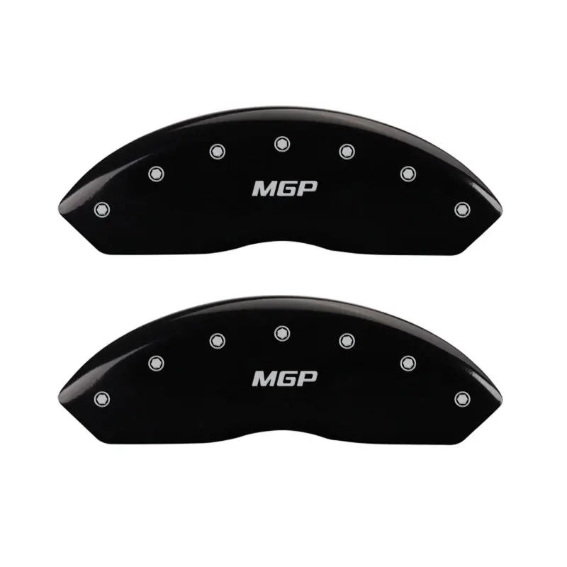 Mgp Black Caliper Covers With Silver Engraving – Front And Rear Set 1