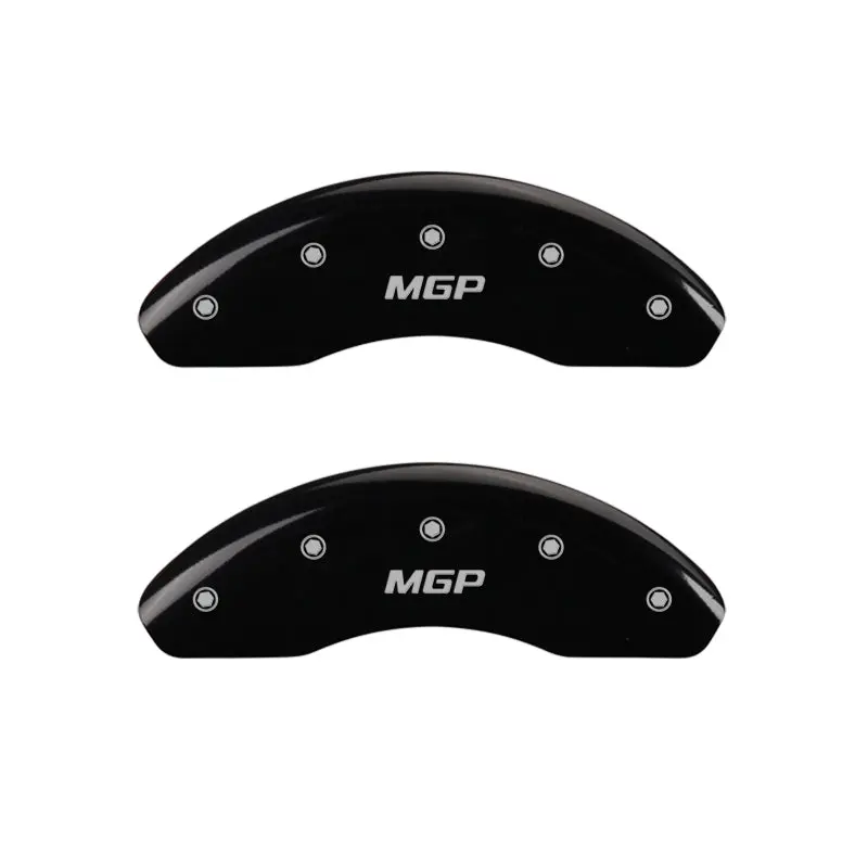 Mgp Engraved 4-Piece Caliper Cover Set – Front & Rear, Gloss Black Finish With Silver Mgp Logo 1