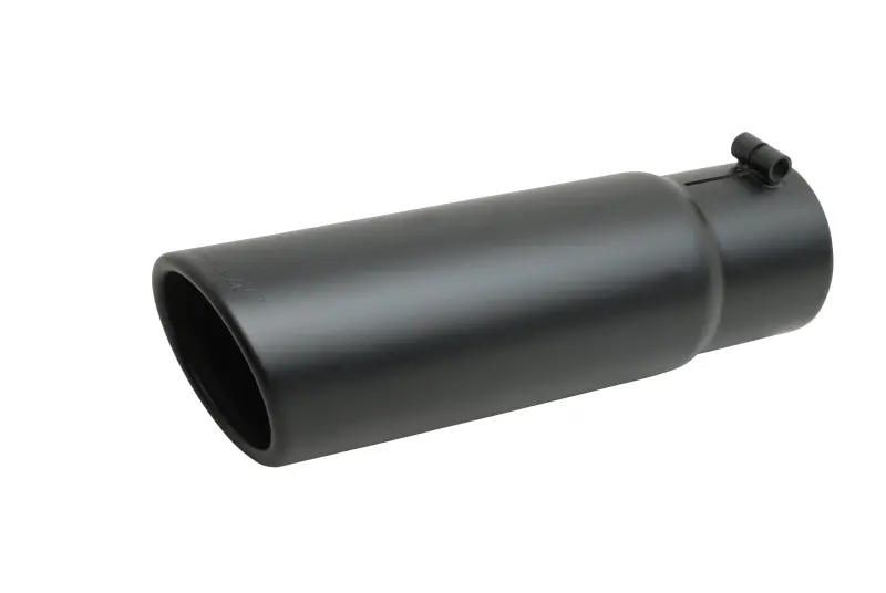 Gibson Rolled-Edge Slash-Cut Exhaust Tip – 6-Inch Outer Diameter, 5-Inch Inlet, 19-Inch Length (Black Ceramic Coating) 1