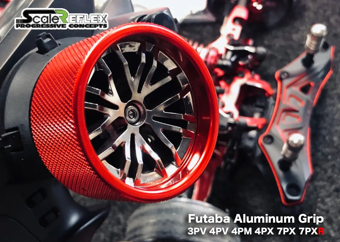 Scale Reflex Billet Aluminum (Red) Steering Grip For Futuba 3Pv 4M 4Pv 4Px 7Px 7Pxr (832250) 1