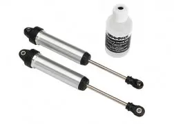 Traxxas Shocks, Gtr, 134Mm, Silver Aluminum (Fully Assembled W/O Springs) (Front, No Threads) (2) (8451) 1
