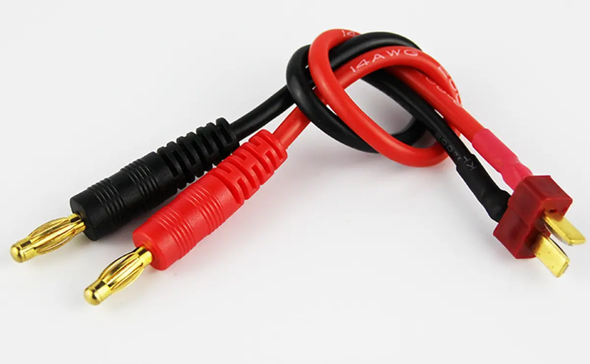 Male Dean's Plug To 4.0Mm Banana Plug W/12Awg 15Cm Silicone Wire 1