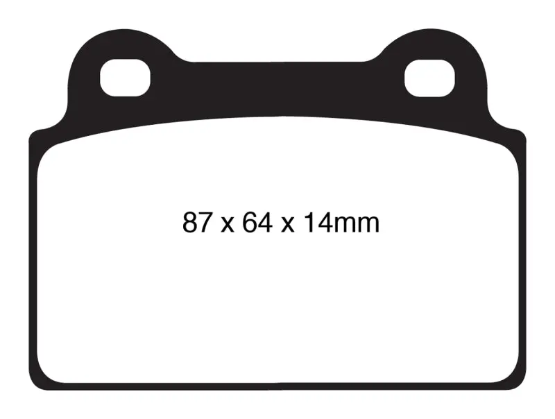 Ebc Redstuff Rear Brake Pads For Mitsubishi Lancer Evolution X (2008–2016, 2.0L Turbo W/ One-Piece Rotors) 1