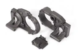Traxxas Gearbox Halves, Left & Right/ Differential Cover (Charcoal Gray) (9493) 1