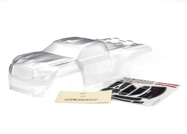 Traxxas Body, Sledge® (Clear, Requires Painting)/Window, Grille, Lights Decal Sheet (9511) 1