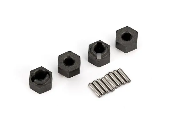 Traxxas Wheel Hubs, 7Mm Hex (4)/ Axle Pins (4) (9750) 1