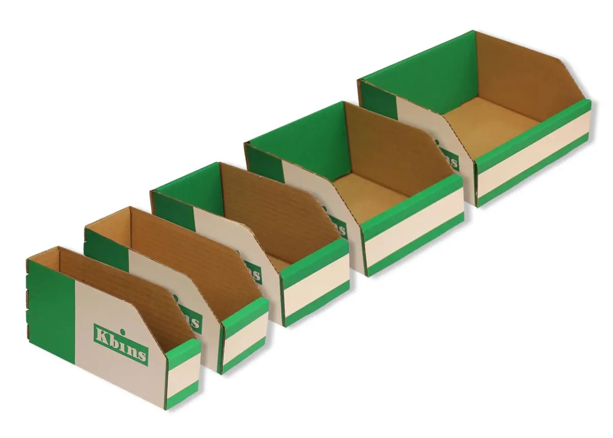 200Mm (L) X 100Mm (H) Cardboard Picking Bins (50 Pack) 1