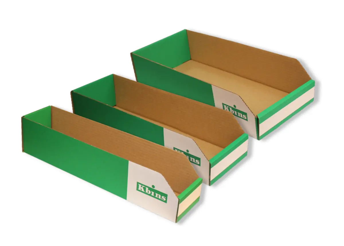 450Mm (L) X 100Mm (H)  Cardboard Picking Bins (50 Pack) 1