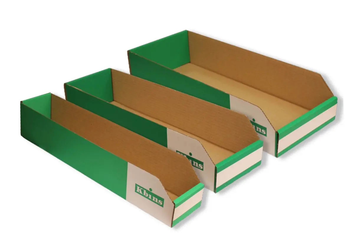 500Mm (L) X 100Mm (H) Cardboard Picking Bins (50 Pack) 1