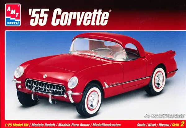 Amt '55 Corvette 1:25 Model Kit By Ertl (Amt6210) 1
