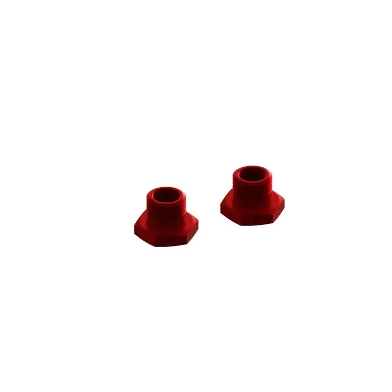 Arrma Aluminum Wheel Hex 17Mm 14.6Mm Thick Red (2) (Ara311035) 1