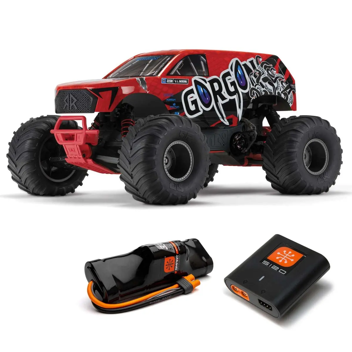 Arrma 1/10 Gorgon 4X2 Mega 550 Brushed Monster Truck Rtr With Battery & Charger (Ara3230s) 2