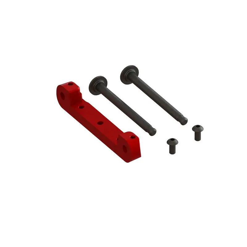 Arrma Front Upper Aluminum Suspension Mount Cnc, Red Exb (Ara330659) 1