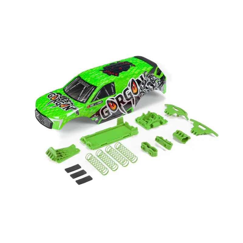 Arrma Gorgon Painted Decaled Trimmed Body Set, Green (Ara402356) 1