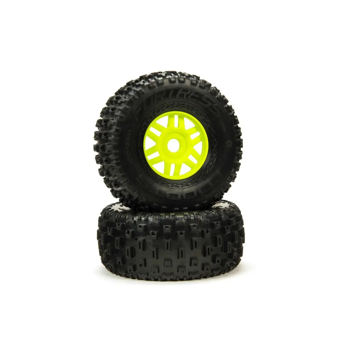 Arrma 1/8 Dboots Fortress Front/Rear 2.4/3.3 Pre-Mounted Tires, 17Mm Hex, Green (2) (Ara550068) 1