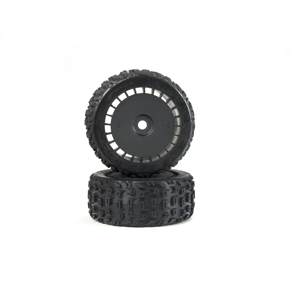 Arrma Dboots Katar T Belted 6S Tire Set Glued (Blk) (2) (Ara550097) 1