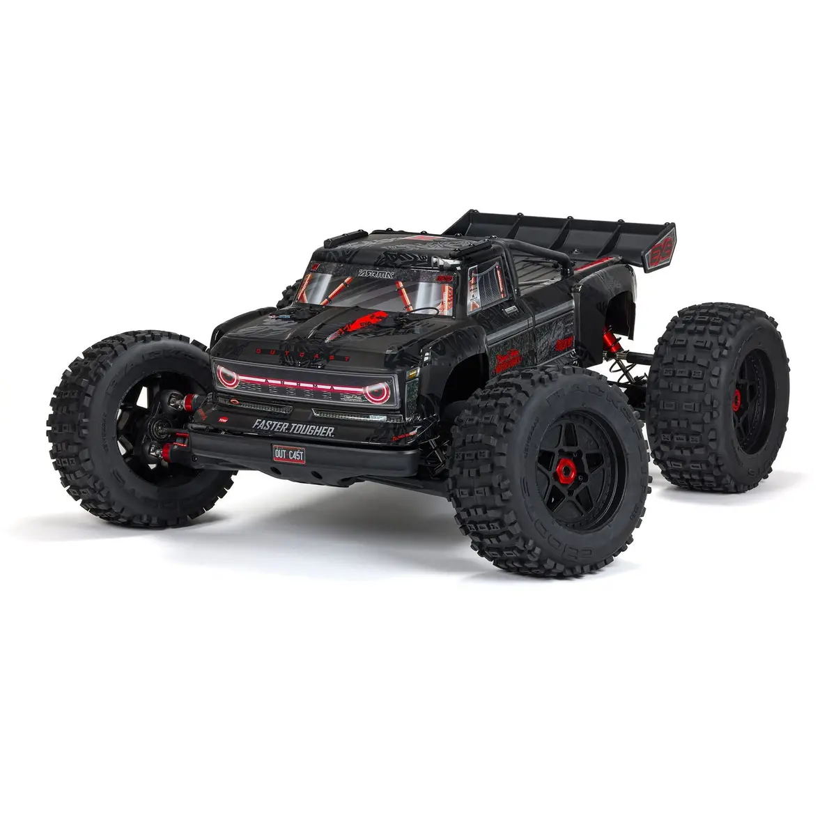 Arrma 1/5 Outcast 4X4 8S Blx Exb Brushless Stunt Truck Rtr, Black (Ara5810v2t1) 1
