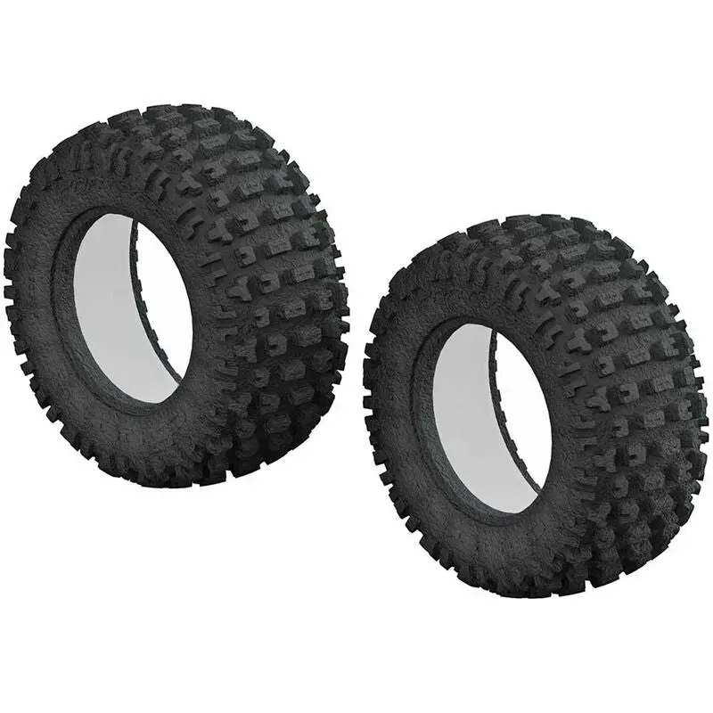 Arrma (Ar520044) 1/10 Dboots Fortress Short Course Front/Rear 3.0/2.2 Tire & Inserts (2) (Arac9431) 1