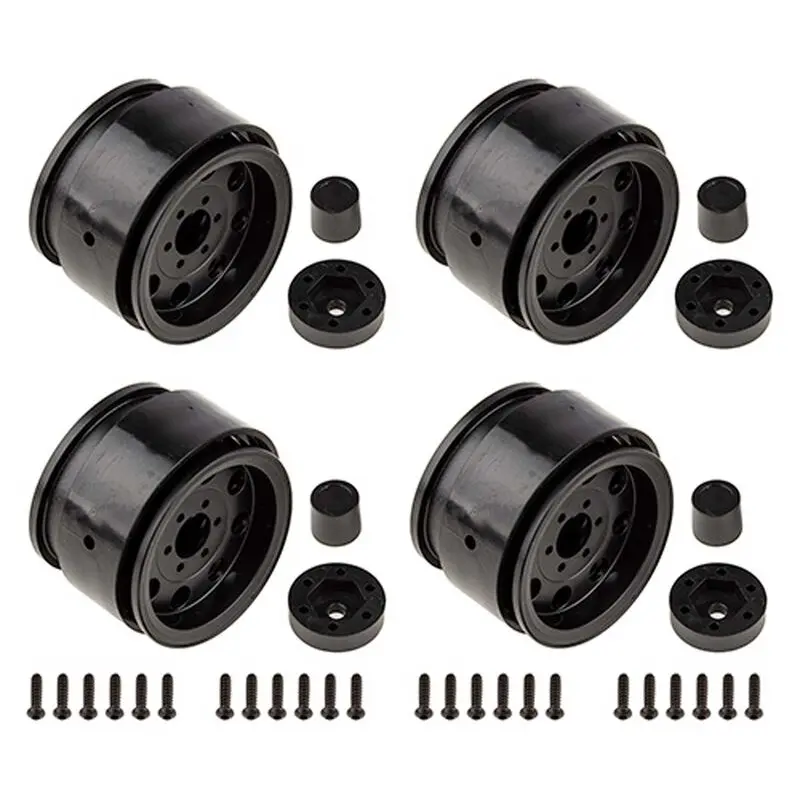 Team Associated The Ocho 1.90" Wheels, Black (2): Enduro (Asc42109) 1