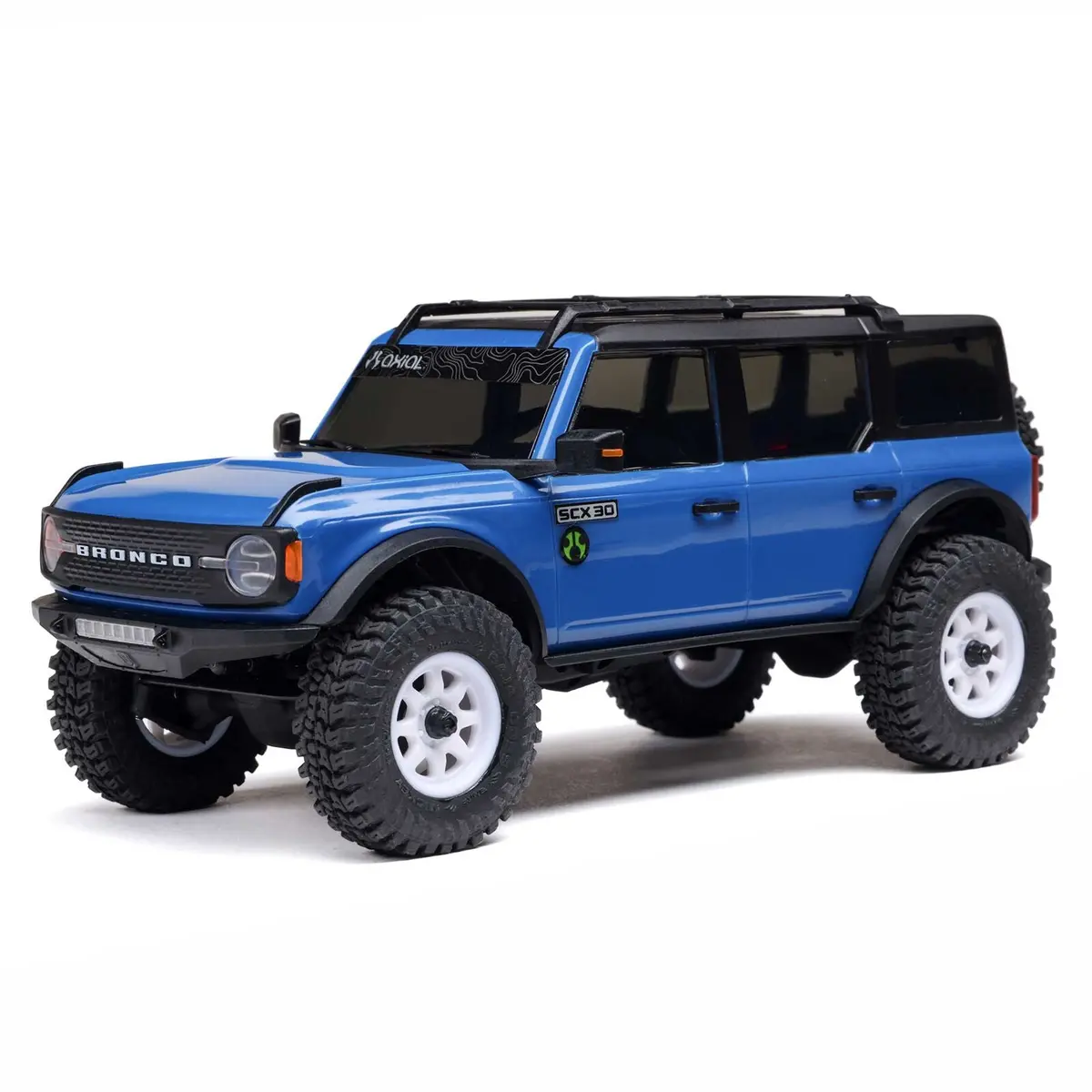 1/30 Scx30 Ford Bronco 4X4 Rtr Brushed Rock Crawler (Battery & Charger Included) 1