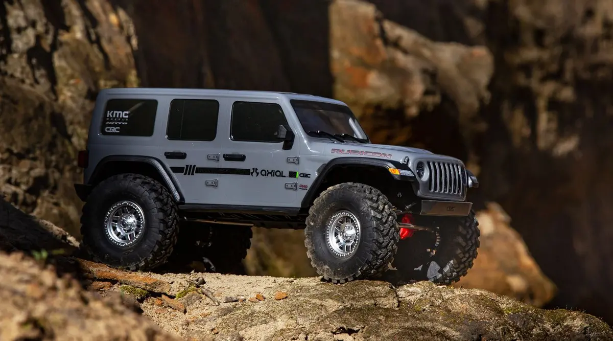 Axial 1/10 Scx10 Iii Jeep Jlu Wrangler With Portals Rtr, (Gray) (Axi03003t1) 1