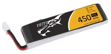 Tattu 450Mah 3.8V High Voltage 95C 1S1p Lipo Battery Pack W/Jst-Phr Plug For Tiny Hawk - Long Pack 1