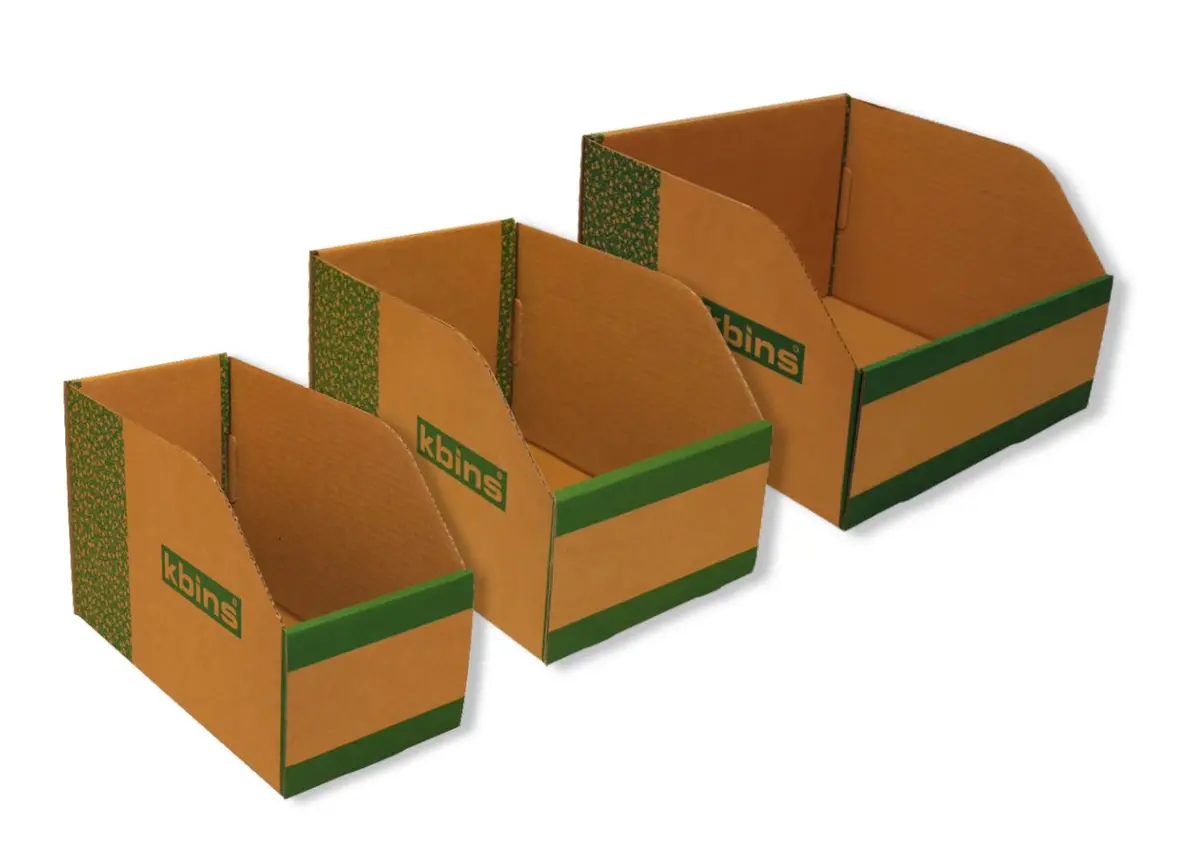 300Mm (L) X 200Mm (H) Cardboard Parts Bins (25 Pack) 1