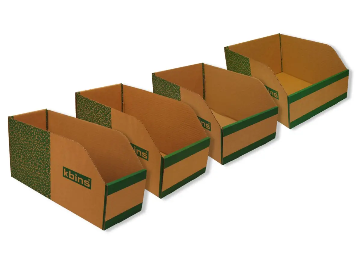 400Mm (L) X 200Mm (H) Cardboard Parts Bins (25 Pack) 1