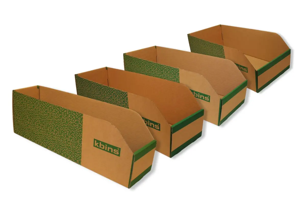 600Mm (L) X 200Mm (H) Cardboard Parts Bins (25 Pack) 1