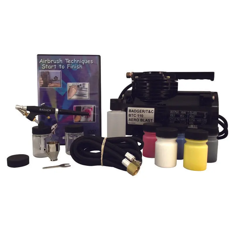 Badger 350 Airbrush Starter Set With Btc 110 Compressor Item No. Badger Air-Brush Co. (Bad314sswc) 1