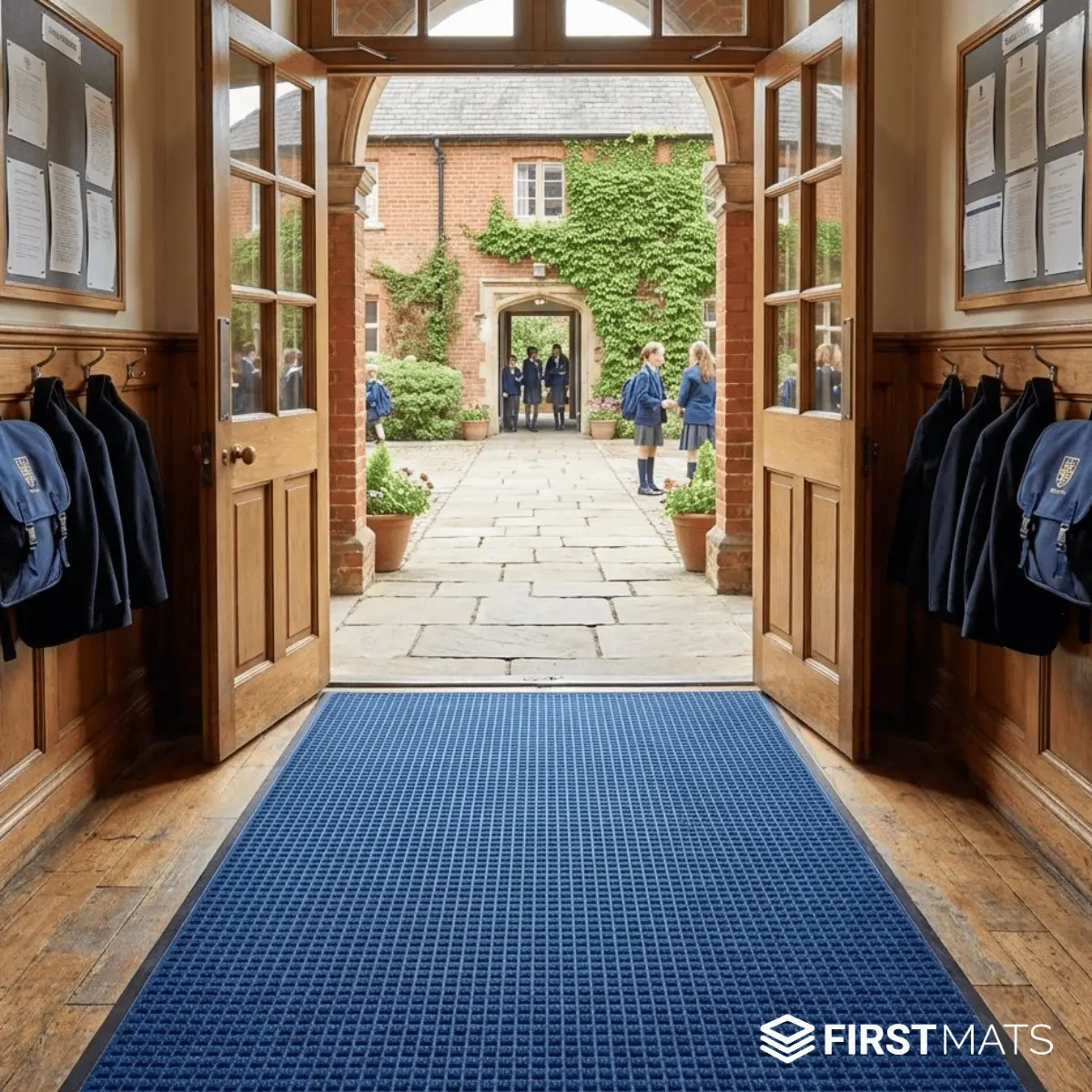 Ultra-Absorbent School Entrance Mat 1