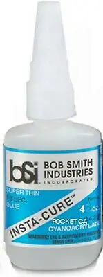 Bob Smith Insta-Cure™ Pocket Ca Glue Super Thin W/Pin In Cap 4Oz  (Bsi-132) 1