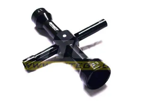 Integy: Quad Hex Socket Wrench 7Mm + 8Mm + 17Mm + 23Mm Size C22774black 1