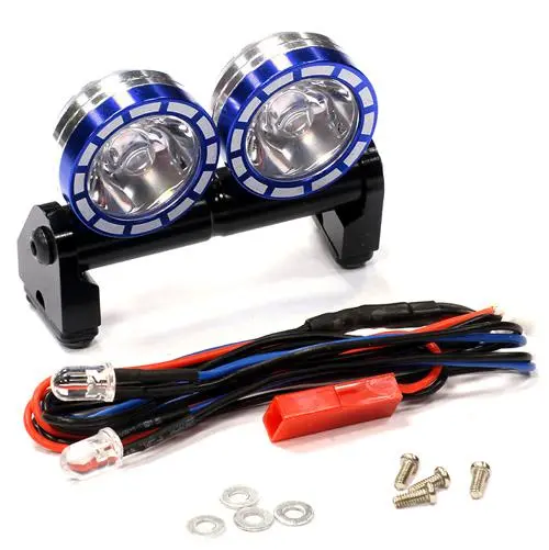 Integy Alloy Roof Top Spot Light Set (2) Led Yellow W/ Metal Housing For 1/10, 1/8, 1/5 (C24231blue) 1