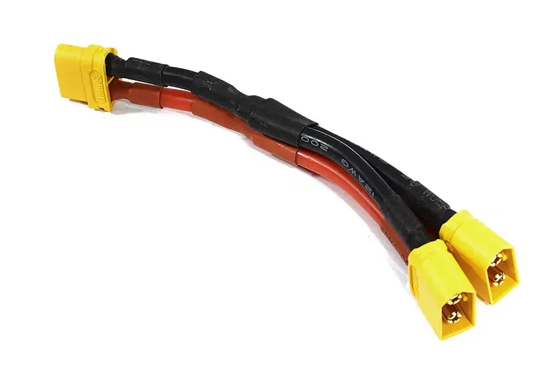 Xt60 Parallel 2-Battery Connector Adapter Wire Harness (C24409) 1